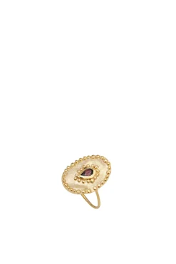 Rings-HUSK Louise Hendricks Verine Ring - Burgundy