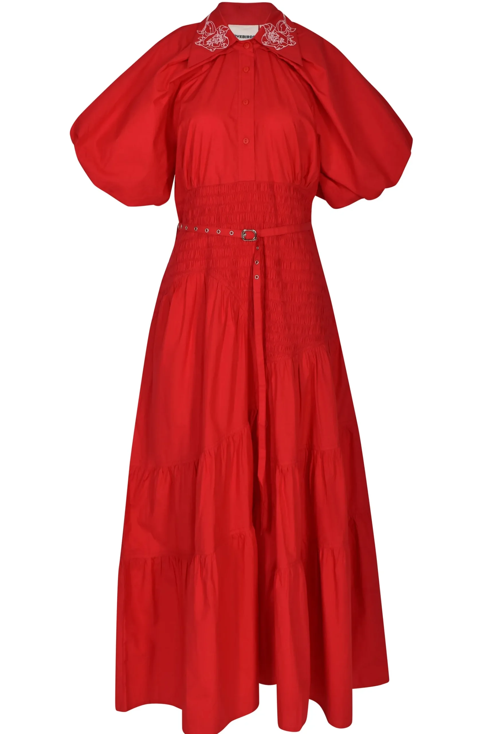 Dresses-HUSK Lovebirds Claudia Dress - Scarlet