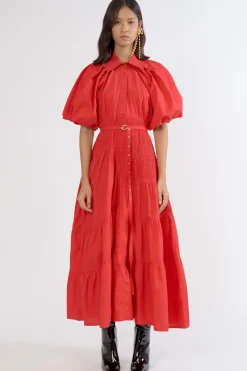 Dresses-HUSK Lovebirds Claudia Dress - Scarlet