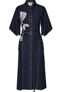 Dresses-HUSK Lovebirds Minster Dress - Indigo