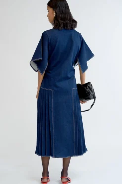 Dresses-HUSK Lovebirds Minster Dress - Indigo