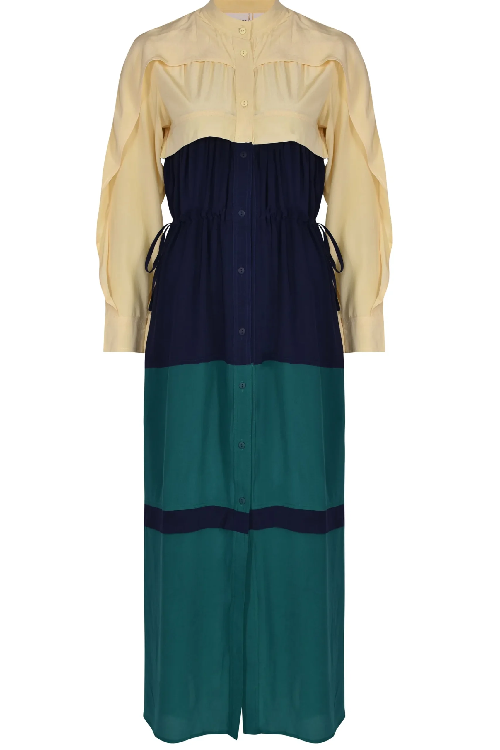 Dresses-HUSK Lovebirds Peacock Dress - Multi Coloured MultiColoured