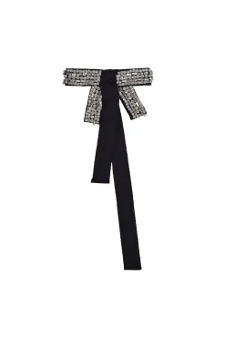 Earrings-HUSK Madiso Robbie Brooch - Black