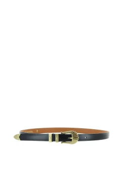 Belts-HUSK Maison Boinet Bordeaux Belt - Black