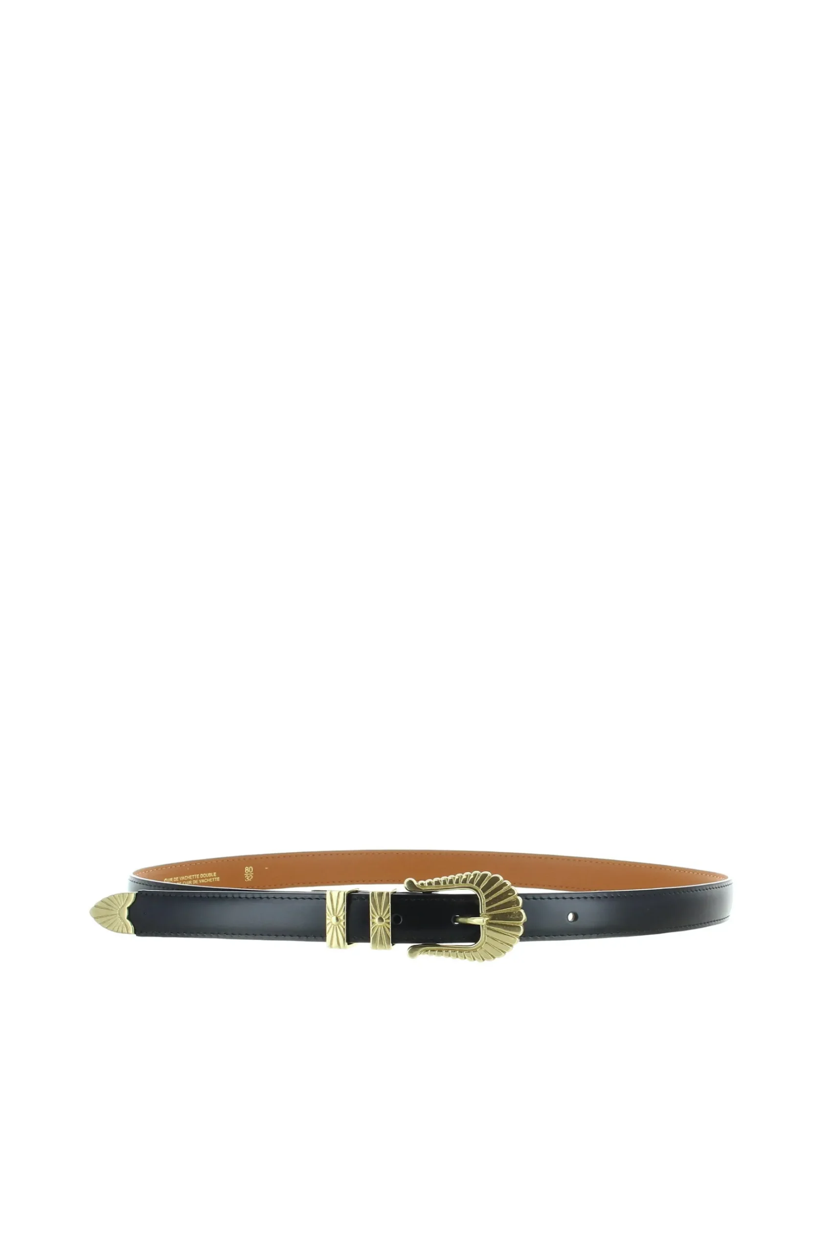Belts-HUSK Maison Boinet Bordeaux Belt - Black