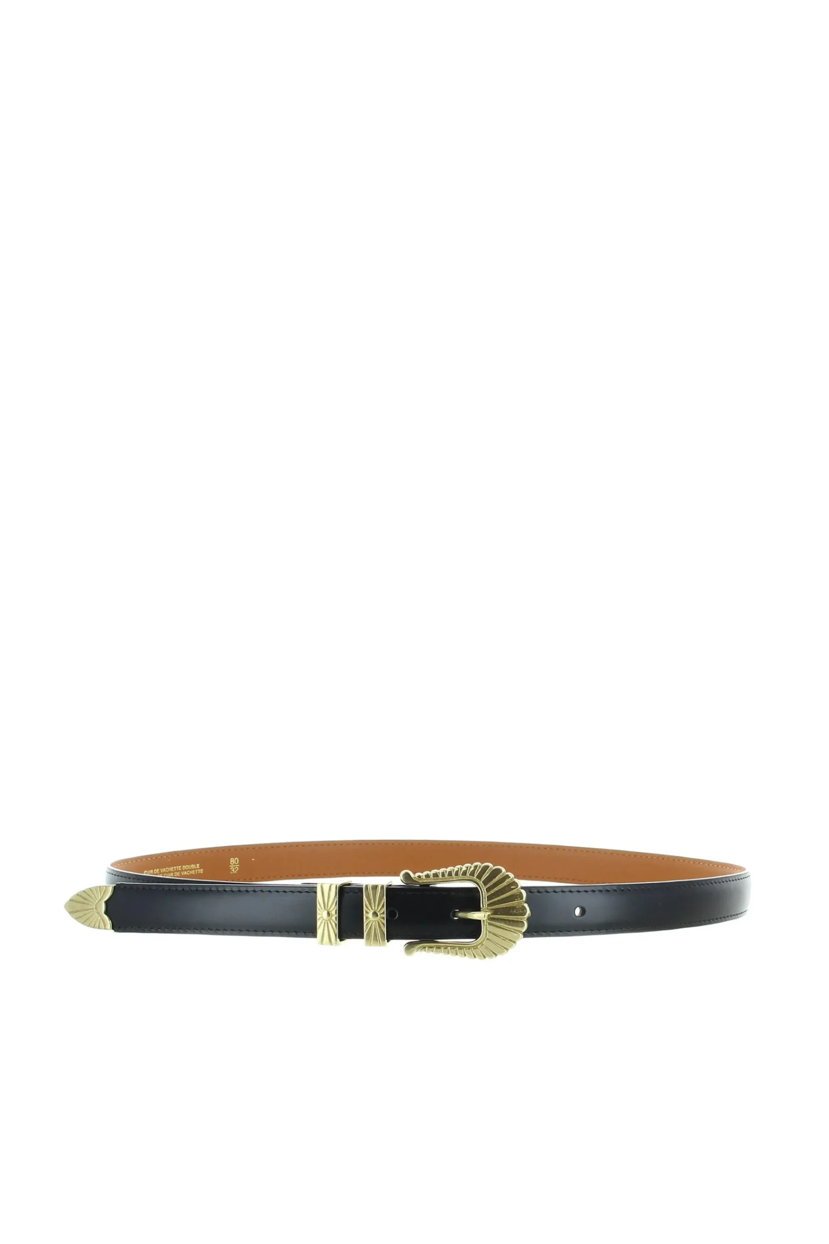 Belts-HUSK Maison Boinet Bordeaux Belt - Black