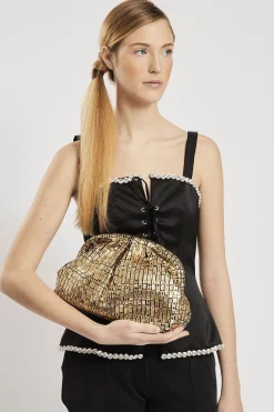 Bags-HUSK Maria La Rosa Large Game - Gold
