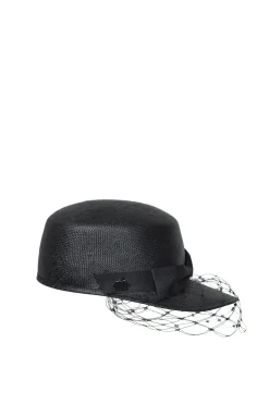 Hats & Headpieces-HUSK Misa Harada Alpha Cap - Black