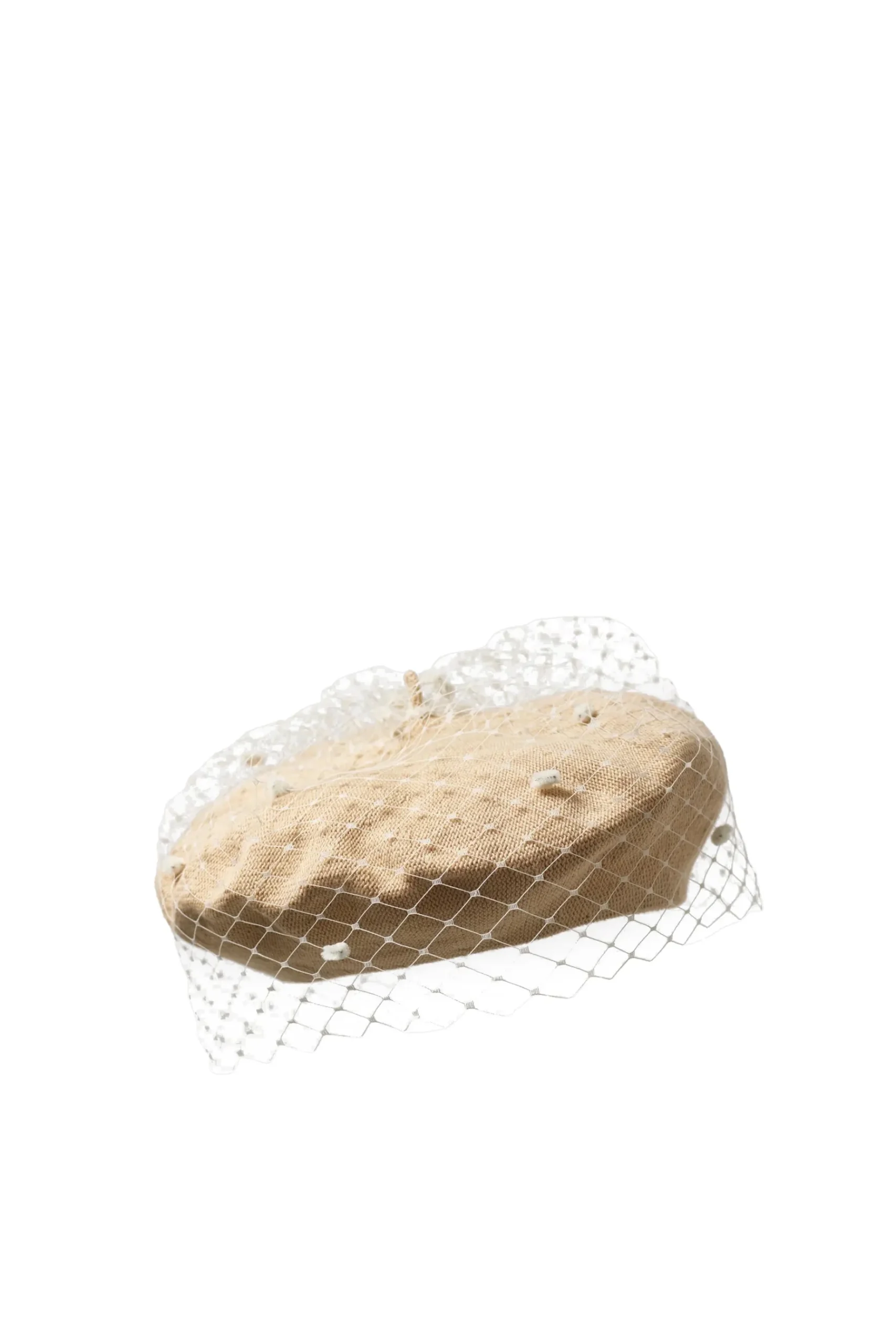 Hats & Headpieces-HUSK Misa Harada Floe Beret - Ecru