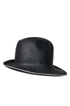 Hats & Headpieces-HUSK Misa Harada Isla Fedora - Black