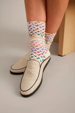 Scarves, Socks & Gloves-HUSK Munthe Gully Socks - Pink