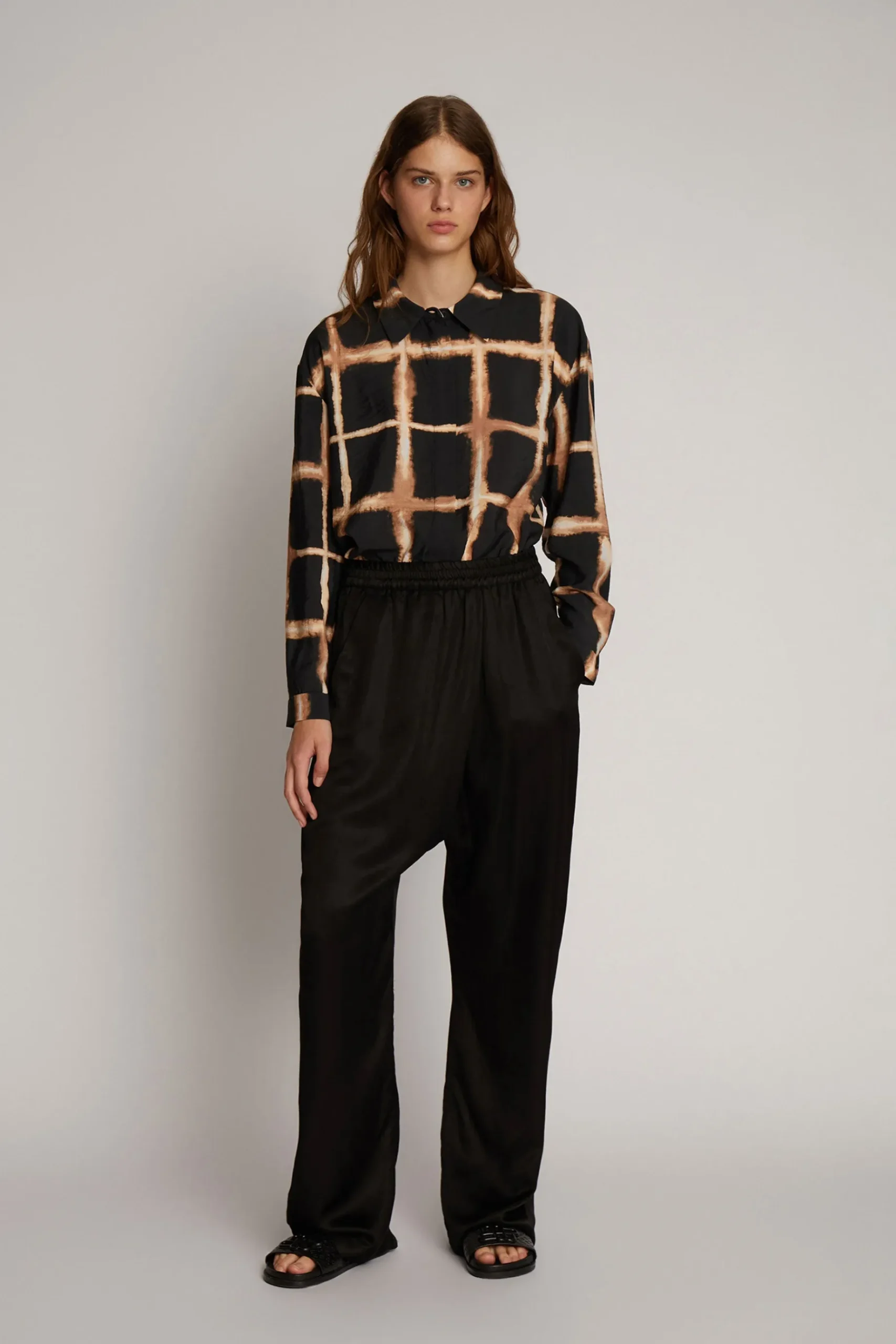 Tops-HUSK Munthe Laseia Shirt - Black