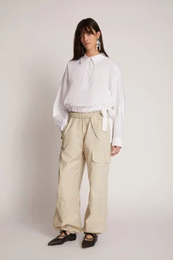 Tops-HUSK Munthe Tashumi Shirt - White