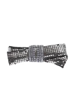 Hats & Headpieces-HUSK Rada Bow Clip - Silver