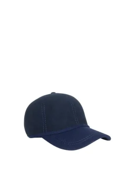 Hats & Headpieces-HUSK Sarah J Curtis Baseball Cap - Navy