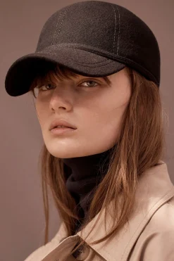 Hats & Headpieces-HUSK Sarah J Curtis Baseball Cap - Black