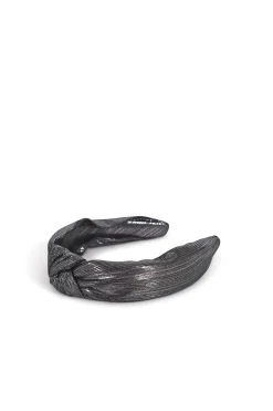 Hats & Headpieces-HUSK Sarah J Curtis Metallic Band - Silver