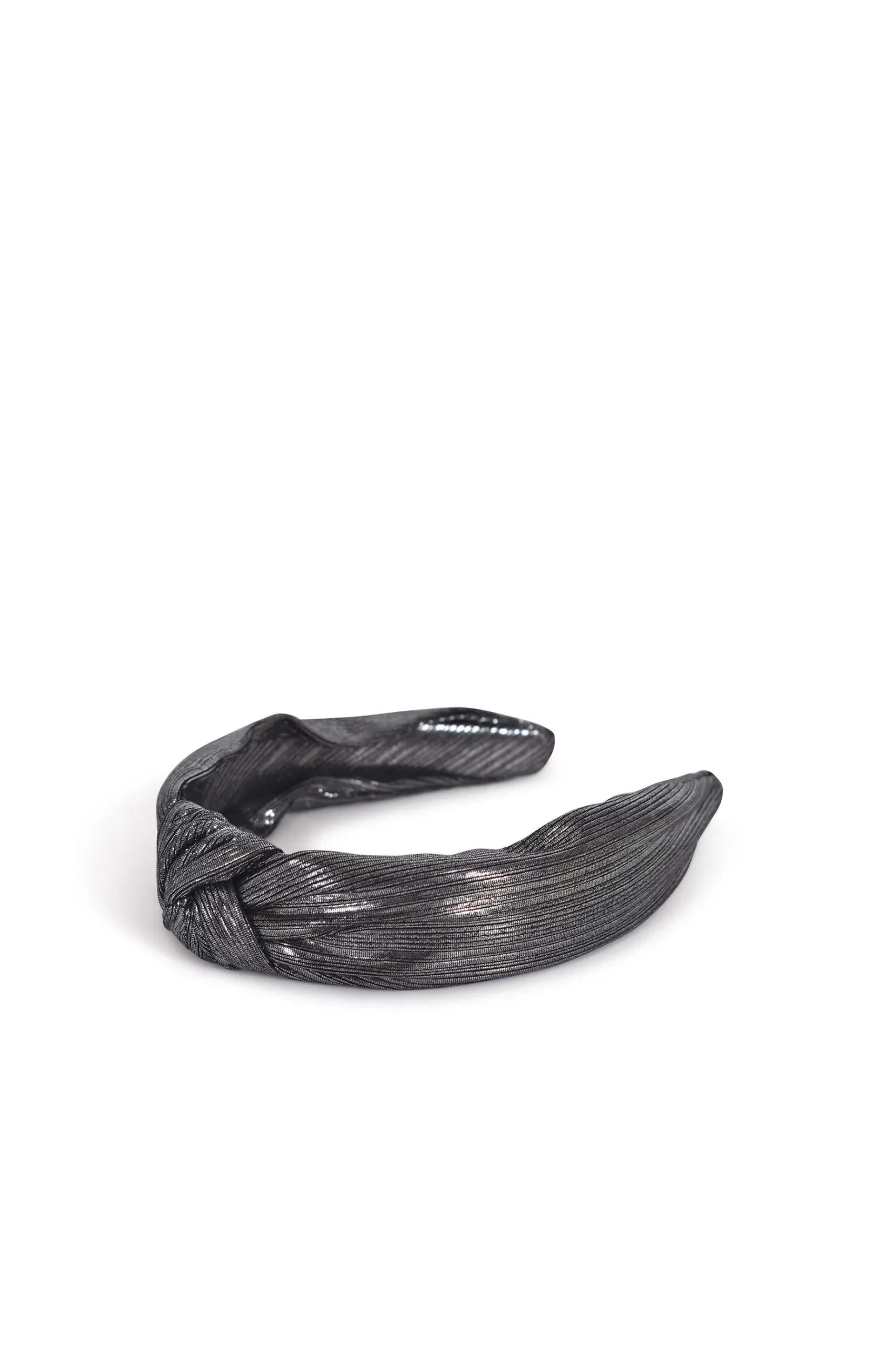 Hats & Headpieces-HUSK Sarah J Curtis Metallic Band - Silver