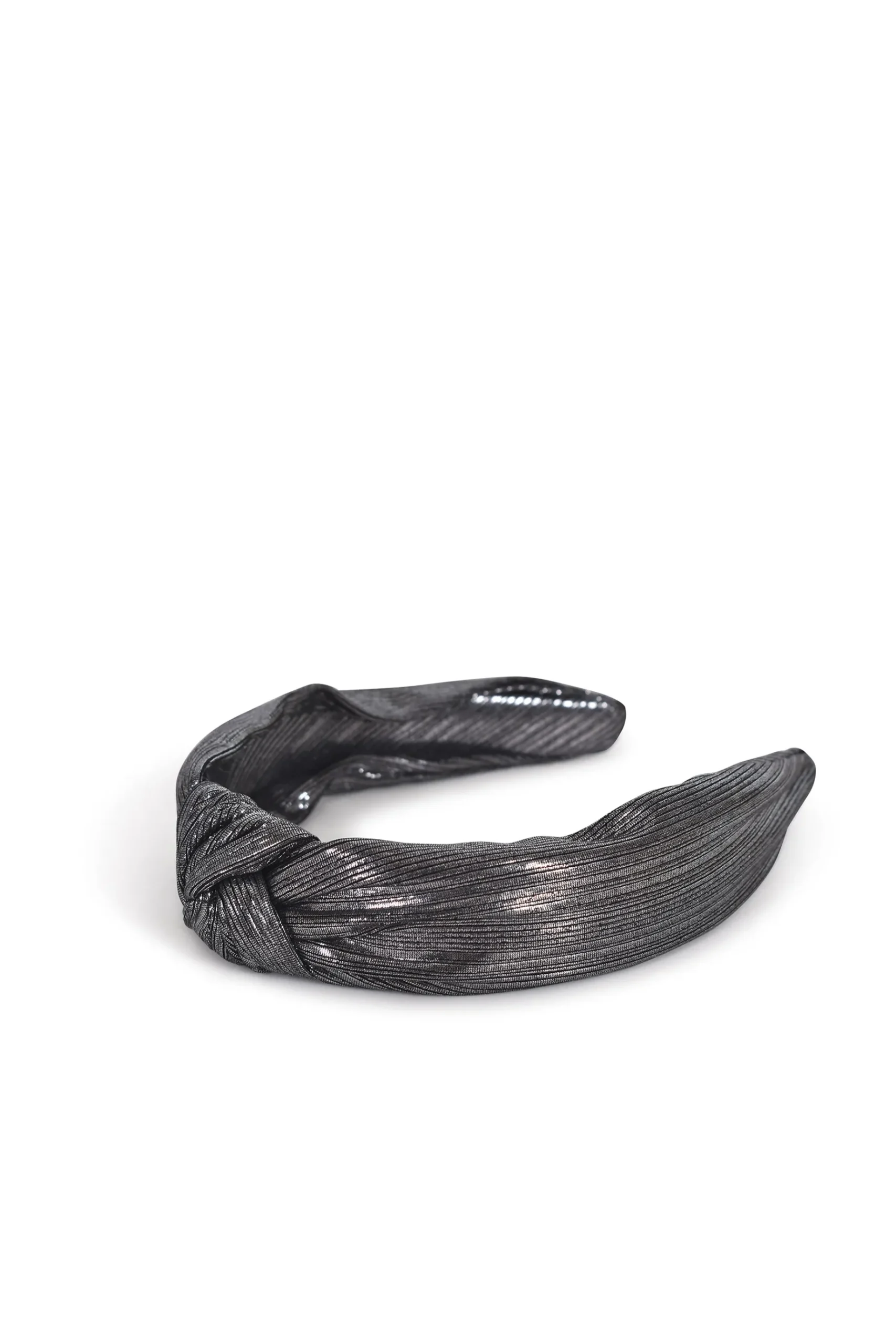 Hats & Headpieces-HUSK Sarah J Curtis Metallic Band - Silver