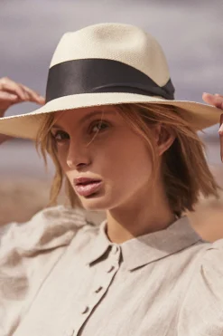 Hats & Headpieces-HUSK Sarah J Curtis Panama Hat - White