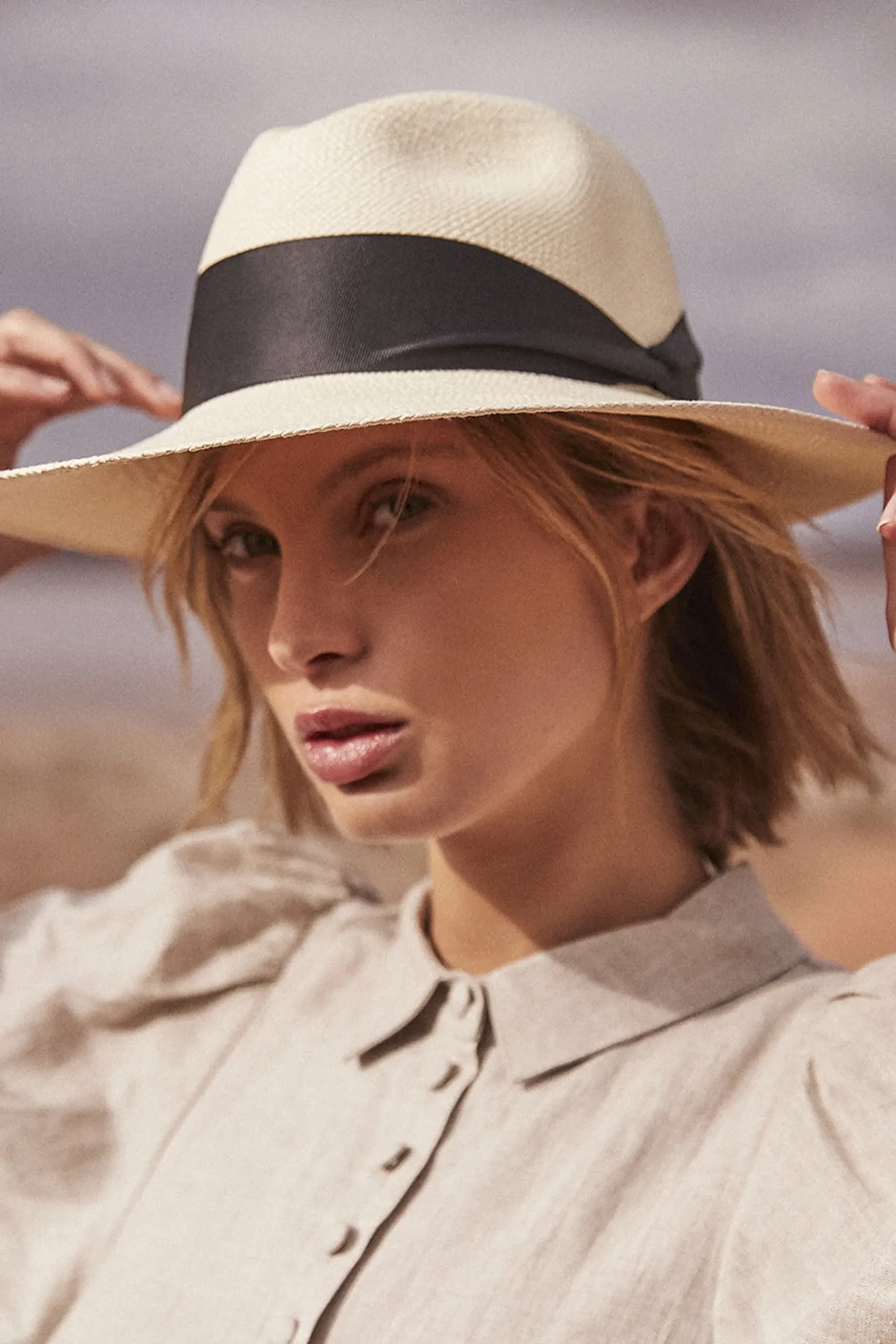 Hats & Headpieces-HUSK Sarah J Curtis Panama Hat - White