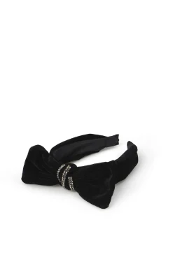 Hats & Headpieces-HUSK Sarah J Curtis Velvet Headband - Black