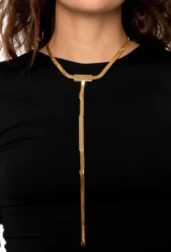 Necklaces-HUSK Silvia Gnecchi Arrow Necklace - Gold