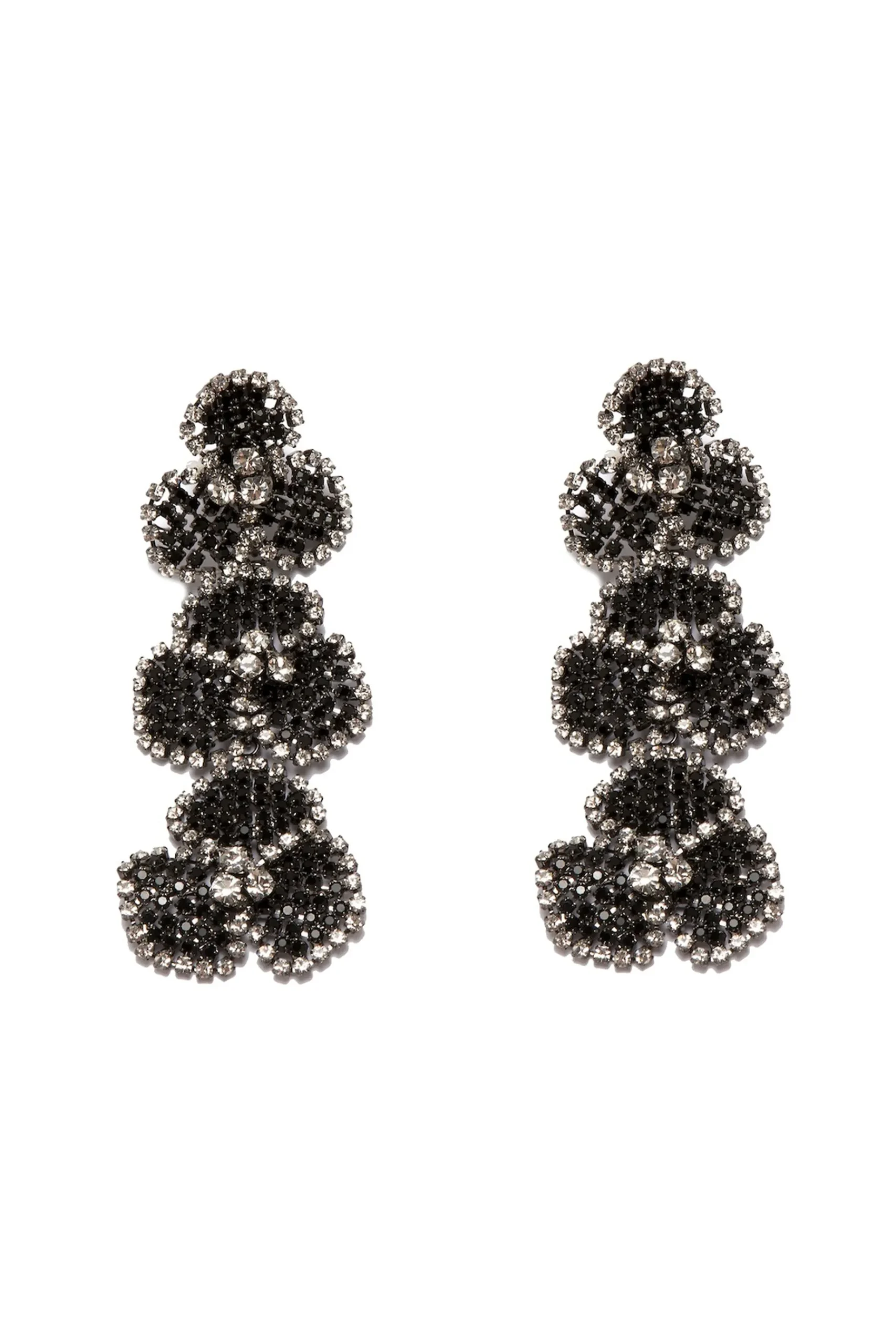 Earrings-HUSK Silvia Gnecchi Camelia Earring - Black