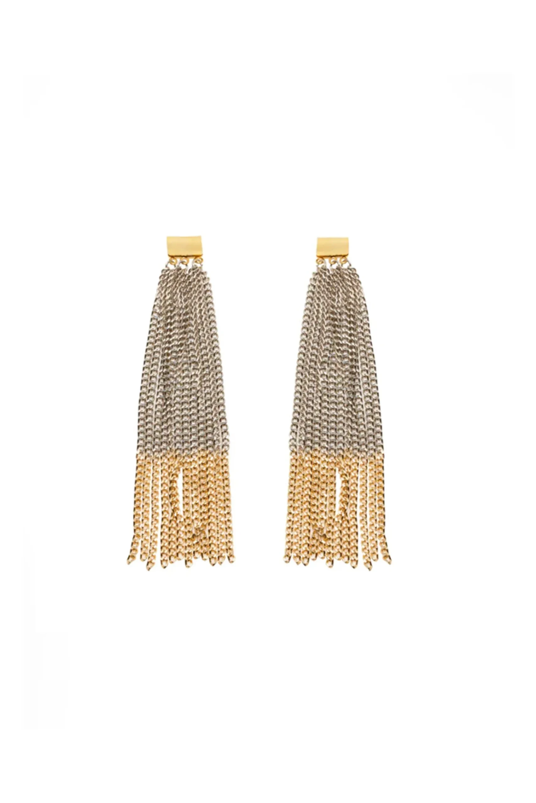 Earrings-HUSK Silvia Gnecchi Chanin Earring - Silver & Gold Silver&Gold