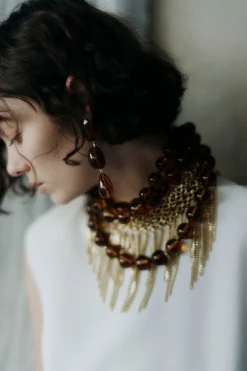 Necklaces-HUSK Silvia Gnecchi Dalida Necklace - Gold