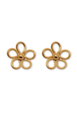 Earrings-HUSK Silvia Gnecchi Flore Earrings - Gold