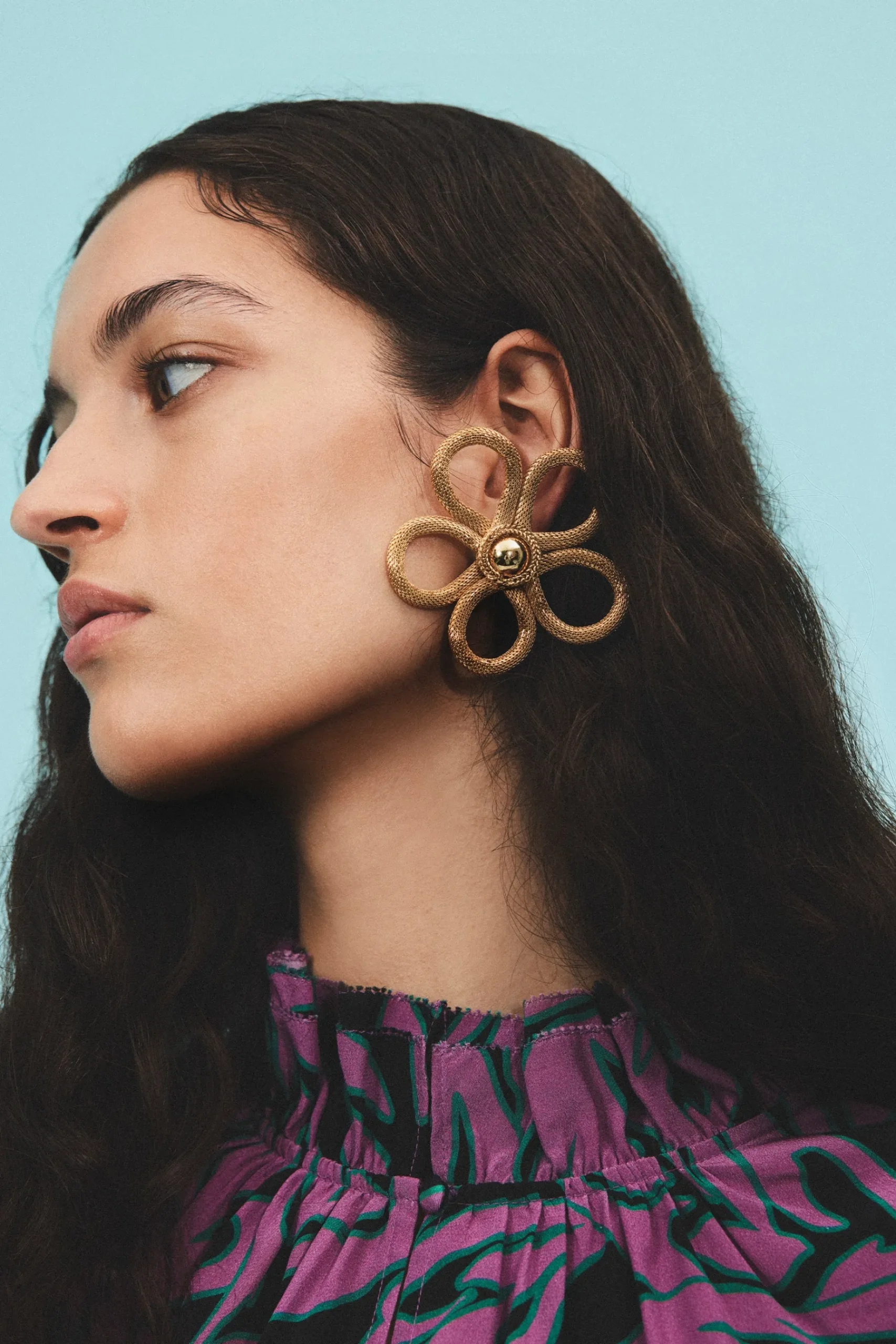 Earrings-HUSK Silvia Gnecchi Flore Earrings - Gold