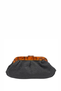 Bags-HUSK Sita Nevado Verbena Clutch - Black