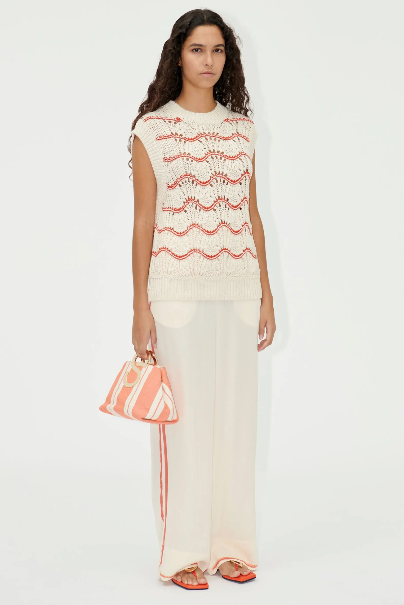 Knitwear-HUSK Stine Goya Asger Knit - White