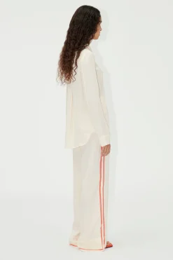 Tops-HUSK Stine Goya Felix Shirt - Tangerine
