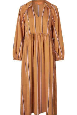 Dresses-HUSK Stine Goya Midi Dress - Stripe