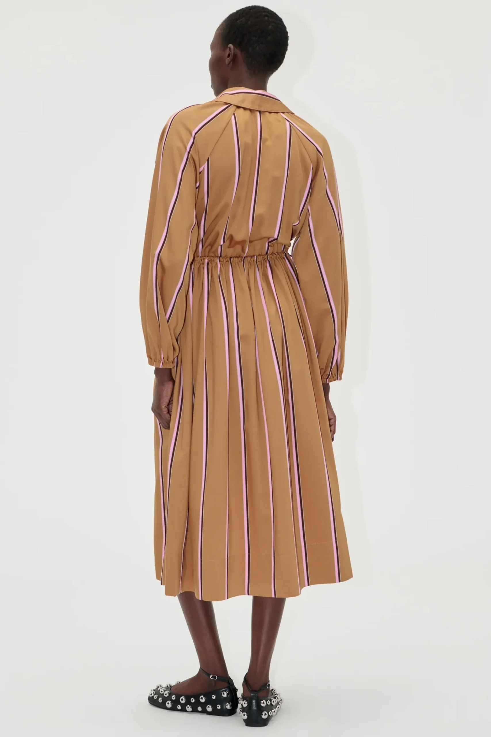 Dresses-HUSK Stine Goya Midi Dress - Stripe
