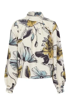 Tops-HUSK Stine Goya Poppies Blouse - Print