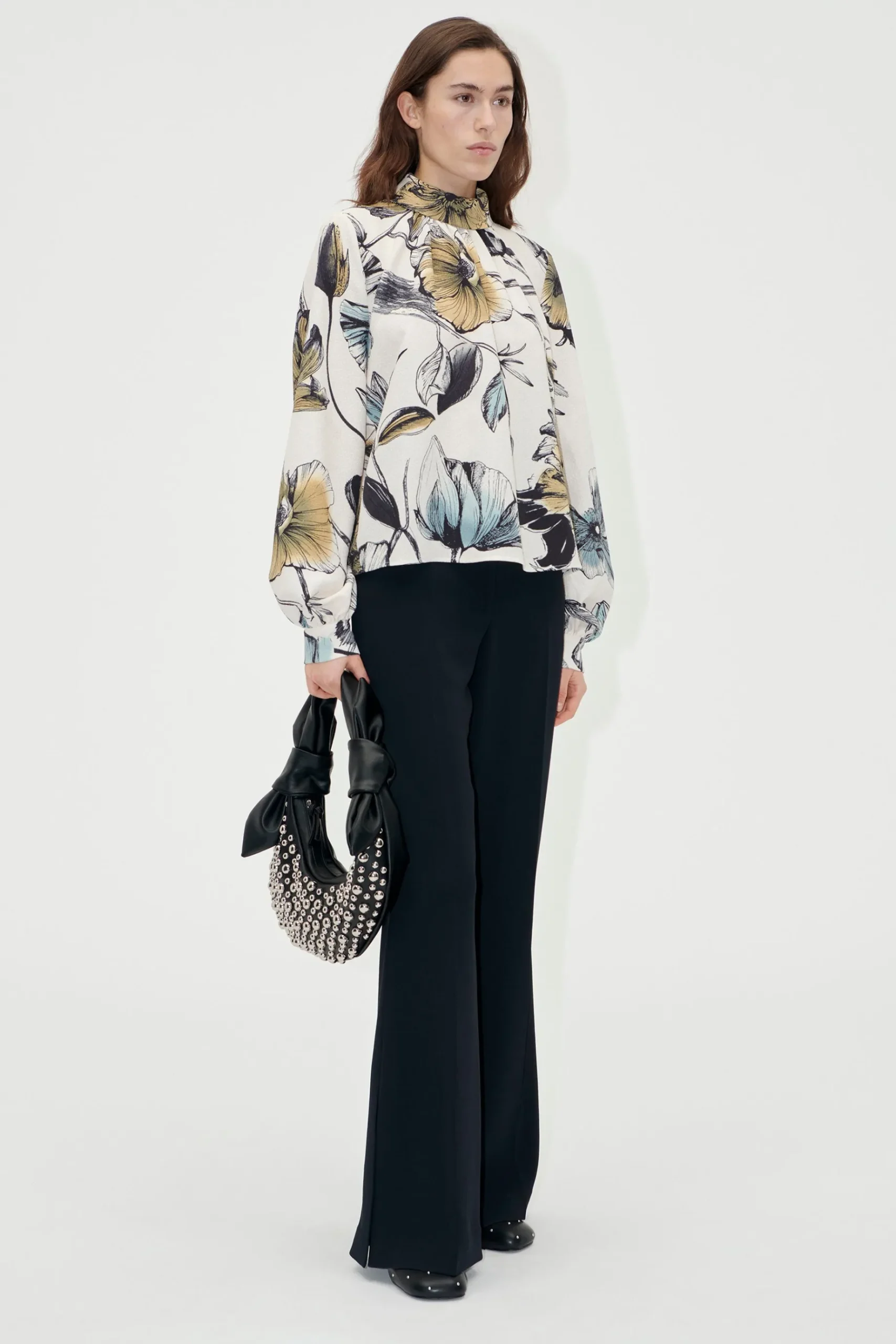 Tops-HUSK Stine Goya Poppies Blouse - Print