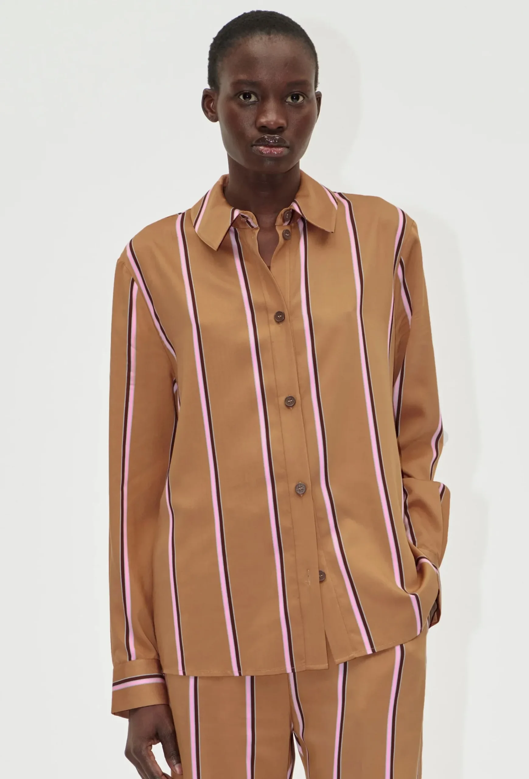Tops-HUSK Stine Goya Shirt - Stripe