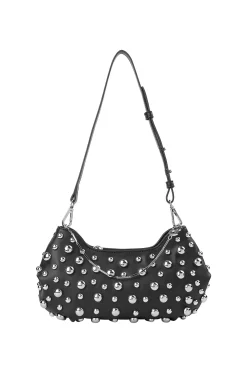 Bags-HUSK Stine Goya Studded Satchel - Black