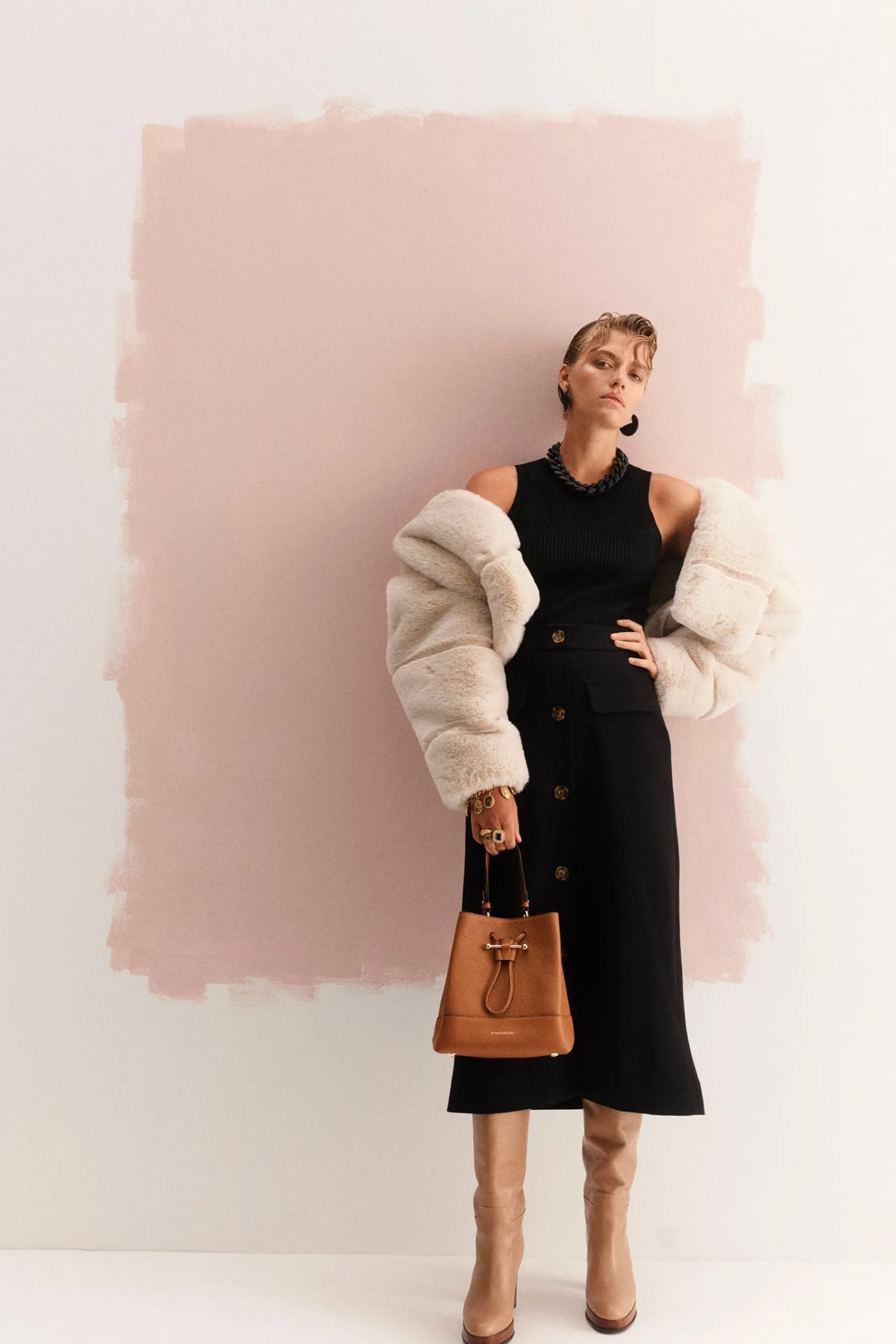 Bags-HUSK Strathberry Lana Midi - Tan