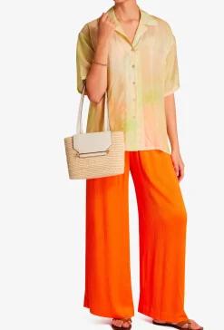 Bags-HUSK Strathberry Rafia Basket - Vanilla