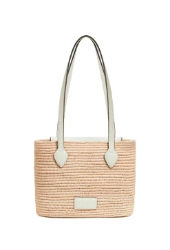 Bags-HUSK Strathberry Rafia Basket - Vanilla