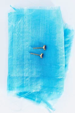 Earrings-HUSK Temple Of The Sun Alessandra Stud - Gold