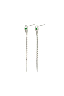 Earrings-HUSK Temple Of The Sun Althea Earring - Silver