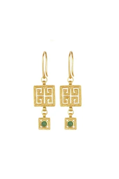 Earrings-HUSK Temple Of The Sun Calise Earring - Gold