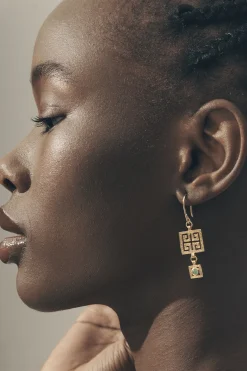 Earrings-HUSK Temple Of The Sun Calise Earring - Gold