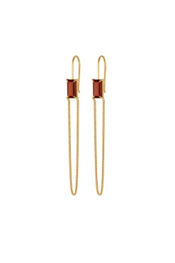 Earrings-HUSK Temple Of The Sun Ember Earring - Gold