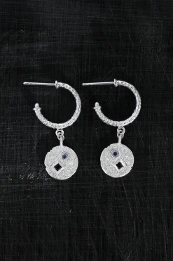 Earrings-HUSK Temple Of The Sun Etna Earring - Silver